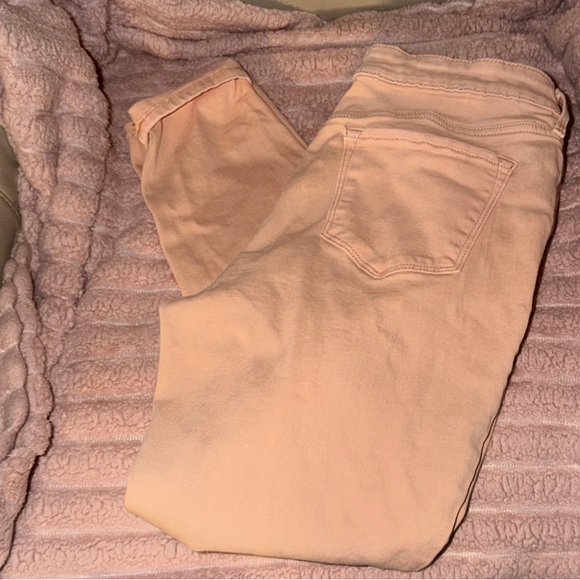 Old Navy Women's Light Peach Rockstar Skinny Jeans - Picture 3 of 3